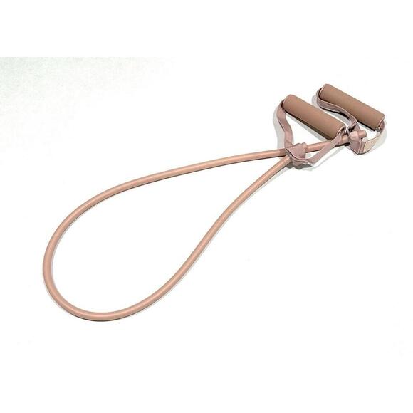 Blogilates Resistance Bands with Handles Stretch Pink Peach Blue Set of 3 - Picture 9 of 11